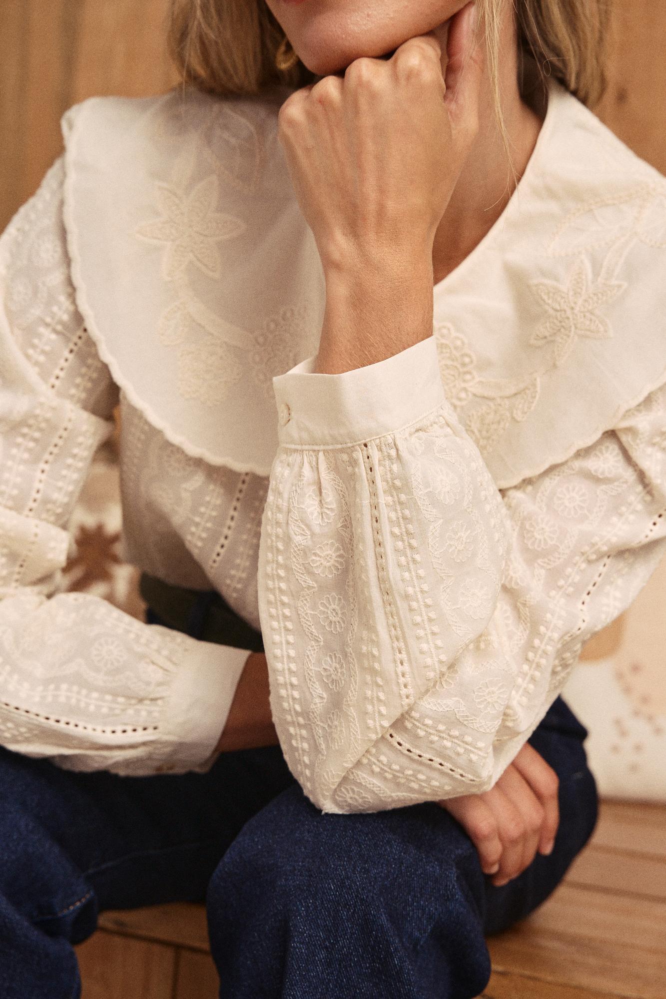 Camicia con collo Genoveva