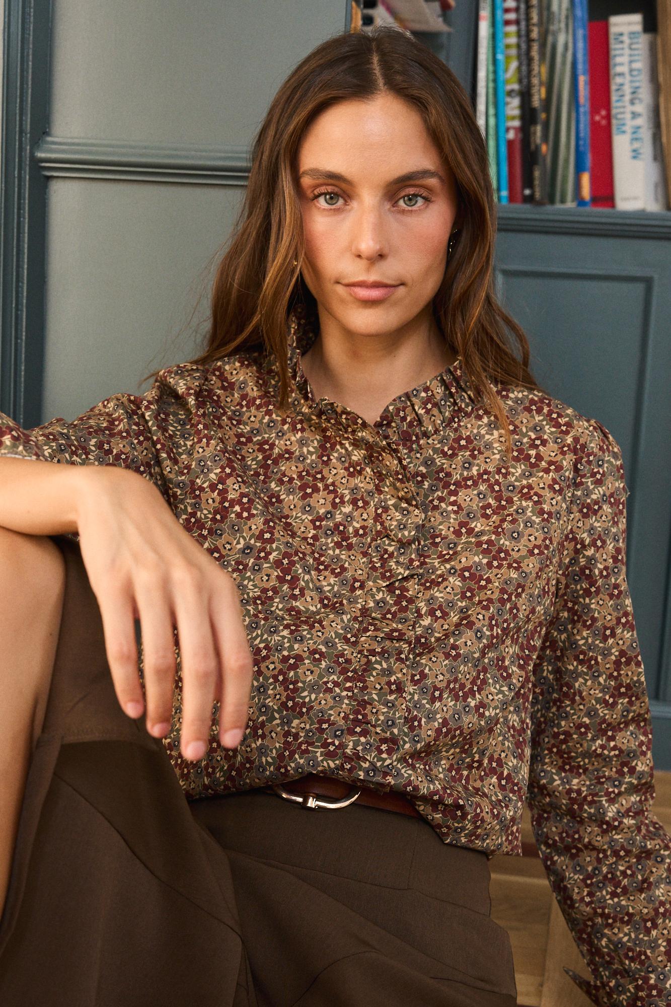 Camicia a fiori Ondine