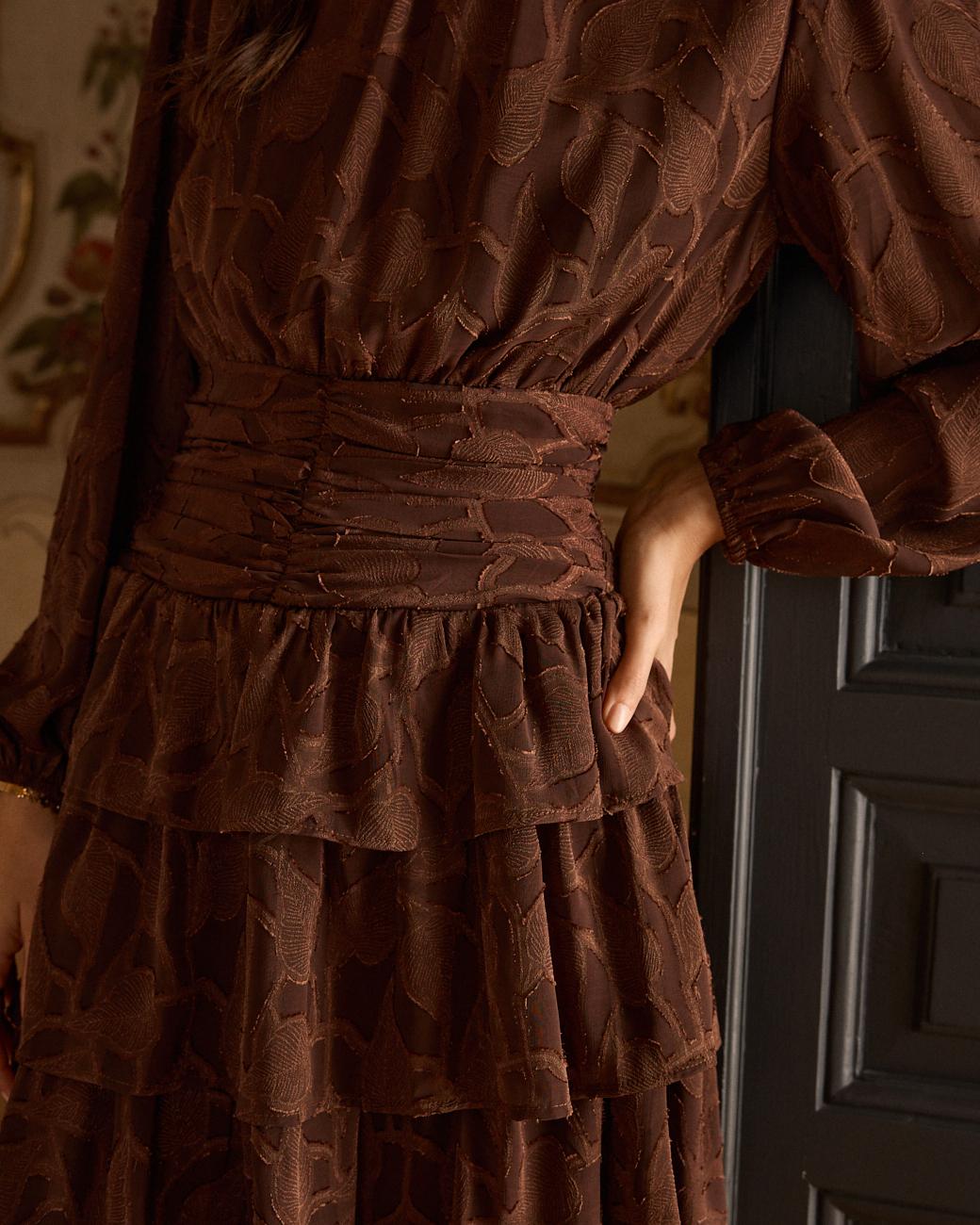 Vestito con collo alto Marian