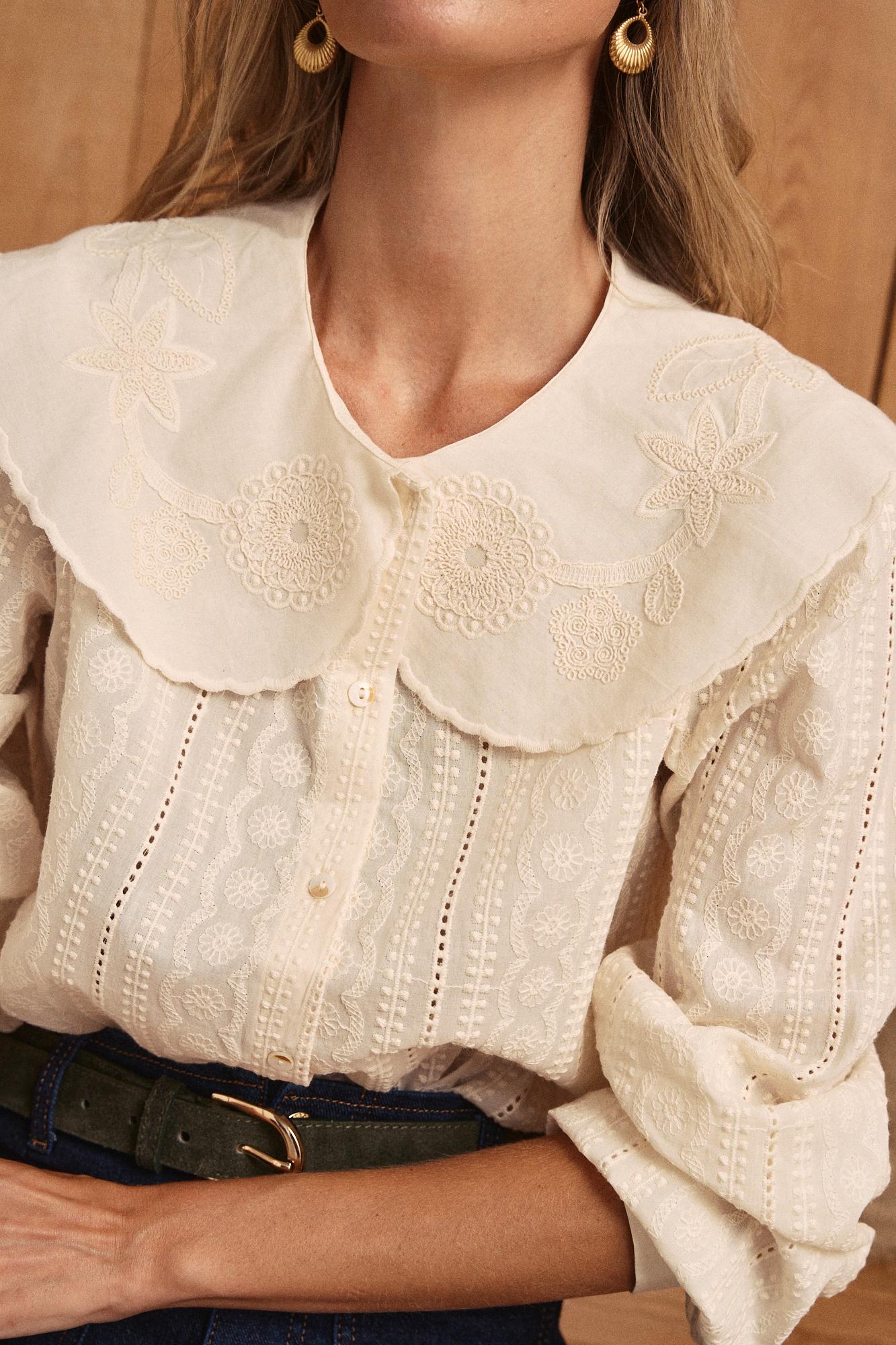 Camicia con collo Genoveva