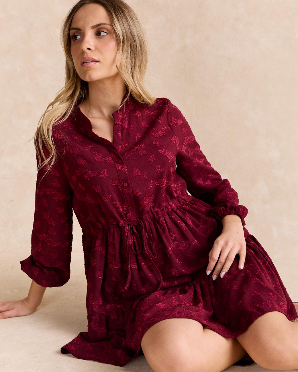 Vestito Floccato Ali